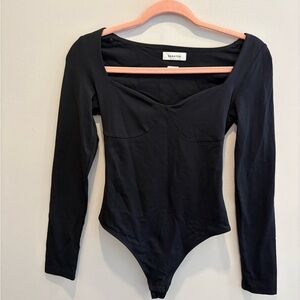 Babaton Contour long-sleeve, square-neck bodysuit